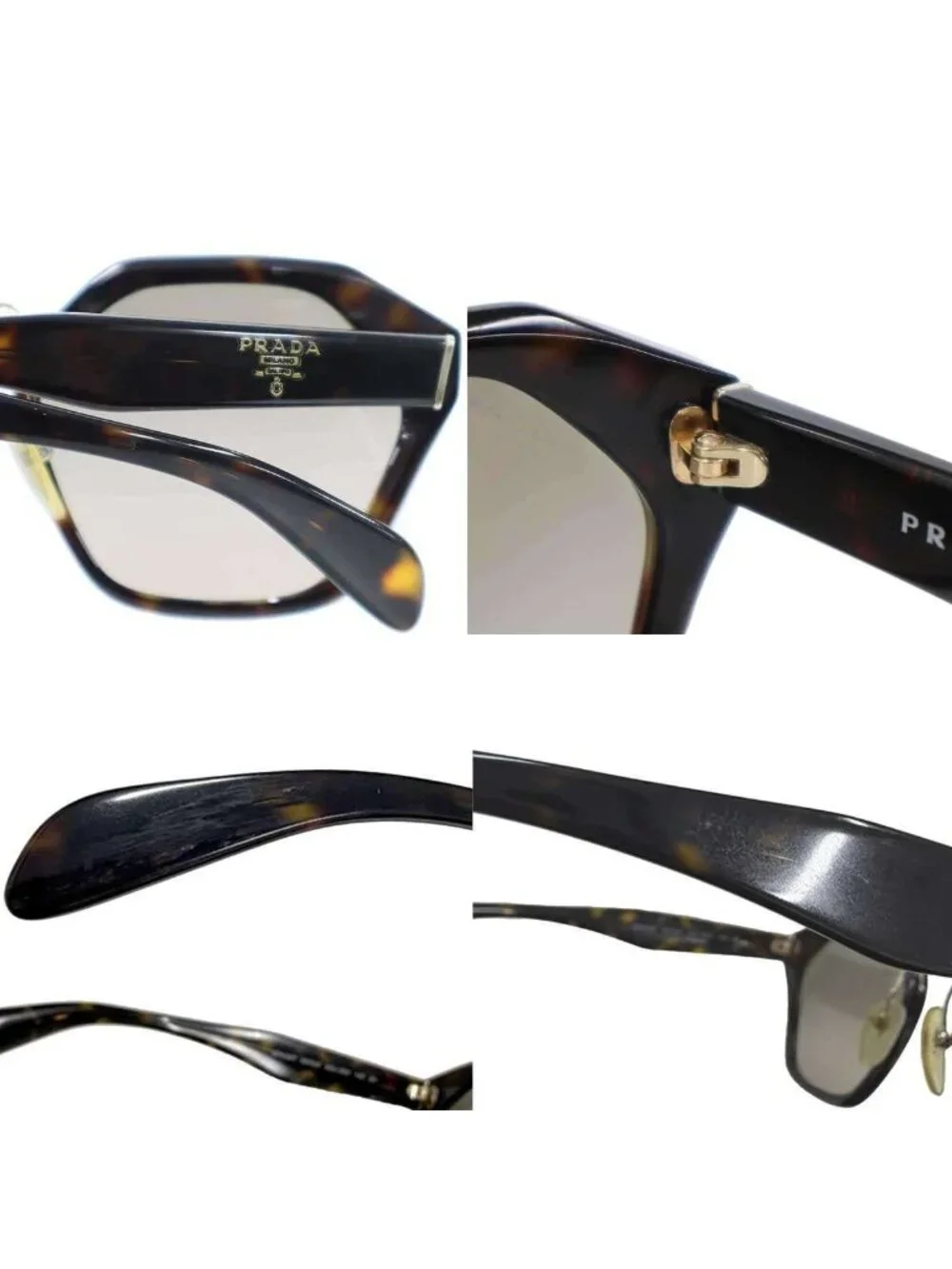 Prada Tortoiseshell Frame Sunglasses Brown 55 Eyewear